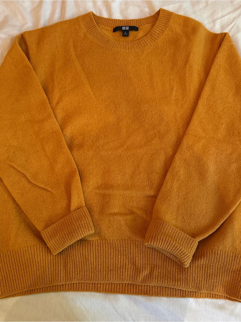 Uniqlo Women's Crewneck Sweater - Golden Mustard